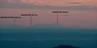 Alpy z Szumawy 267 km